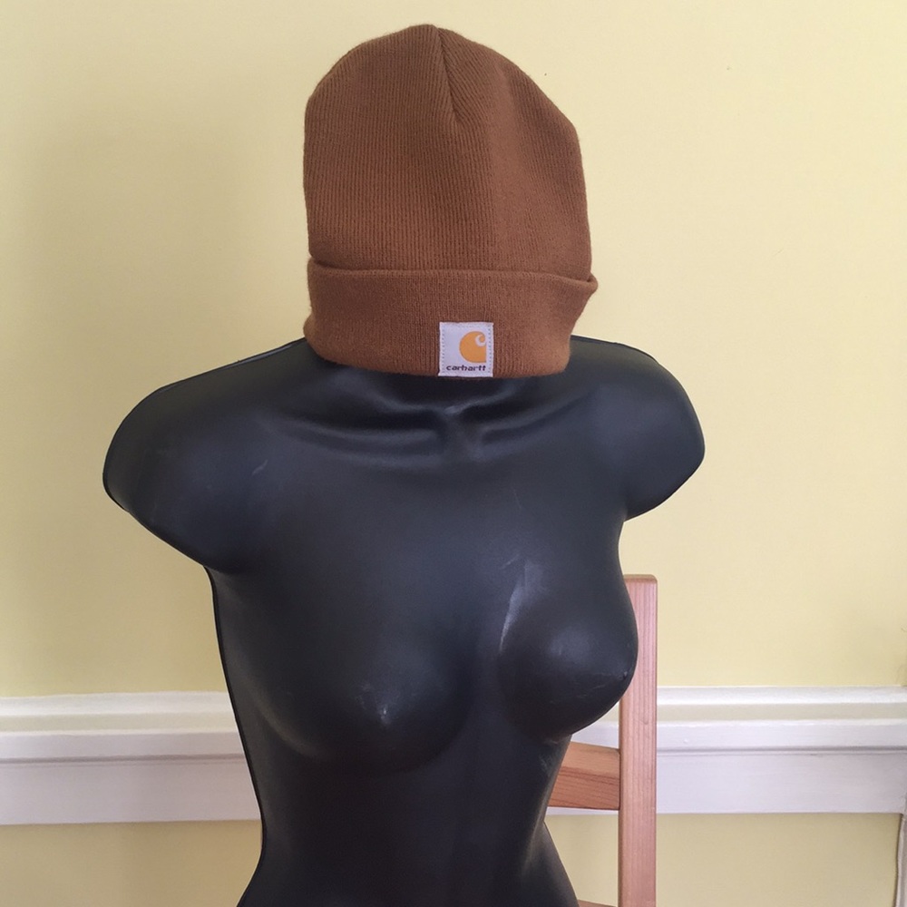 Carhartr Brown Beanie - Carhartt Label